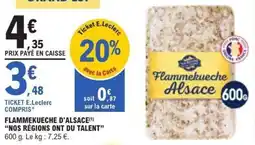 E.Leclerc Flammekueche d'alsace nos régions ont du talent offre