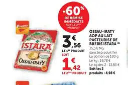Hyper U ISTARA Ossau-iraty aop au lait pasteurise de brebis offre