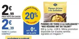 E.Leclerc Pommes de terre à la sarladaise nos régions ont du talent offre