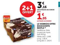 Hyper U LE VIENNOIS Offre decouverte nestle offre