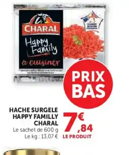Hyper U CHARAL Hache surgele happy familly offre