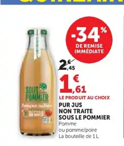 Hyper U SOUS LE POMMIER Purjus non traite offre