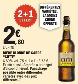 E.Leclerc Bière blonde de garde ch'ti offre