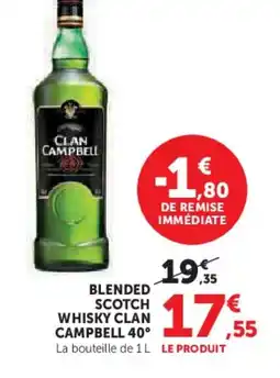 Hyper U CLAN CAMPBELL 40° Blended scotch whisky offre