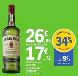 E.Leclerc Irish whiskey jameson offre
