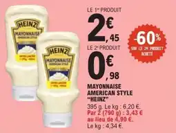 E.Leclerc Mayonnaise american style heinz offre