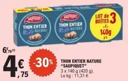 E.Leclerc Thon entier nature saupiquet offre