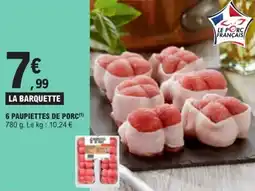 E.Leclerc 6 paupiettes de porc offre