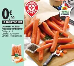 E.Leclerc Carottes filière panier du primeur offre