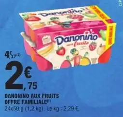 E.Leclerc Danonino aux fruits offre familiale offre