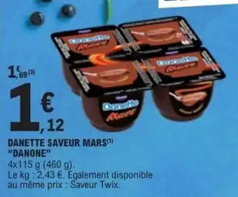 Danette saveur mars danone