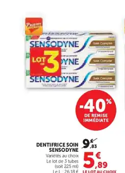 Hyper U SENSODYNE Dentifrice soin offre