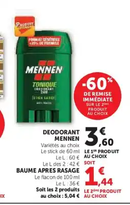Hyper U MENNEN Deodorant offre