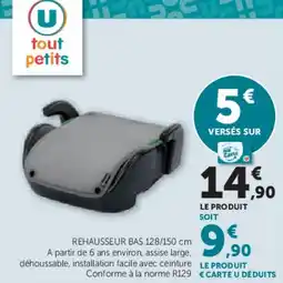 Hyper U Rehausseur bas offre