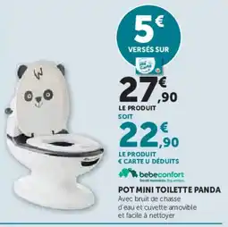 Hyper U BEBECONFORT Pot mini toilette panda offre