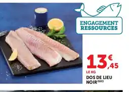 Hyper U Dos de lieu noir offre