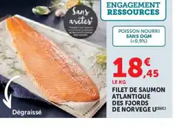 Hyper U U Filet de saumon atlantique des fjords de norvege offre