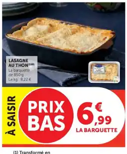 Hyper U Lasagne au thon offre