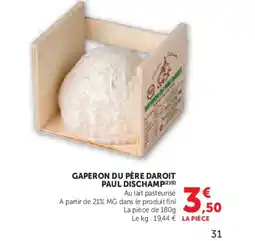 Hyper U Gaperon du père daroit paul dischamp offre