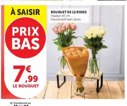 Hyper U Bouquet de 12 roses offre