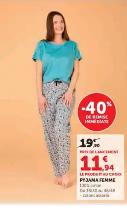 Hyper U Pyjama femme offre