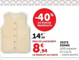 Hyper U Veste femme offre