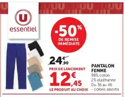 Hyper U Pantalon femme offre