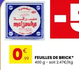 Stokomani Feuilles de brick offre