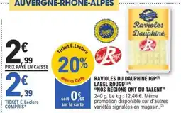 E.Leclerc Ravioles du Dauphiné IGP Label Rouge offre