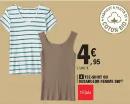 E.Leclerc Tee-shirt ou débardeur femme bio offre