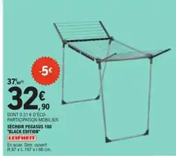 E.Leclerc SÉCHOIR PEGASUS 180 BLACK EDITION offre
