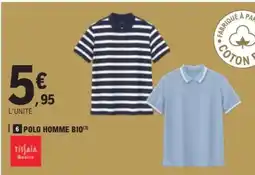 E.Leclerc POLO HOMME BIO offre