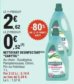 E.Leclerc Nettoyant Désinfectant Sanytol offre