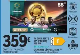 E.Leclerc TV QLED 55E7Q offre