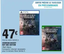 E.Leclerc CRIMSON DESERT DAY ONE EDITION offre