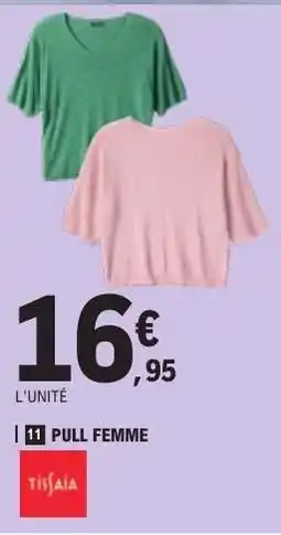 E.Leclerc Pull femme offre