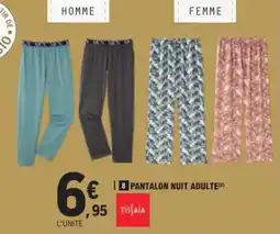 E.Leclerc Pantalon Nuit Adulte offre