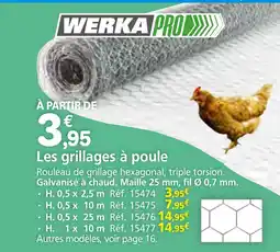 Provence Outillage WERKA PRO Les grillages à poule offre