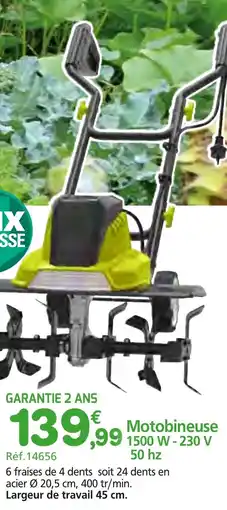 Provence Outillage WERKA PRO Motobineuse 1500W - 230V 50 hz offre