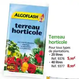 Provence Outillage ALGOFLASH Terreau horticole offre