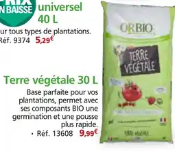Provence Outillage Terre végétale offre