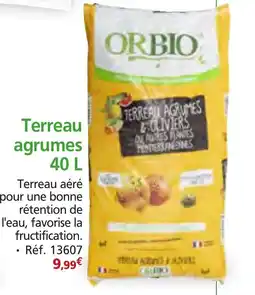 Provence Outillage ORBIO Terreau agrumes offre