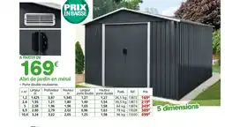 Provence Outillage Abri de jardin en métal offre