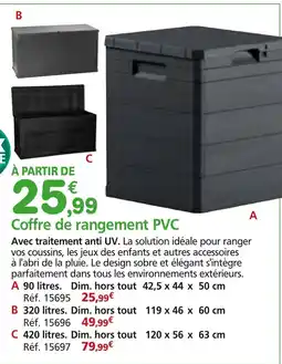 Provence Outillage Coffre de rangement PVC offre