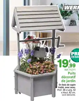 Provence Outillage WERKA PRO Puits décoratif de jardin offre