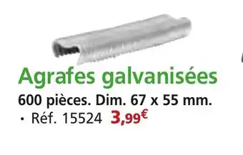 Provence Outillage Agrafes galvanisées offre