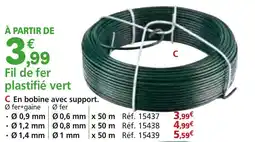 Provence Outillage Fil de fer plastifié vert offre
