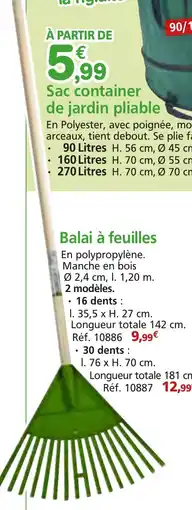 Provence Outillage Balai à feuilles offre