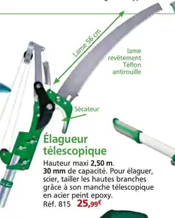 Provence Outillage Élagueur télescopique offre