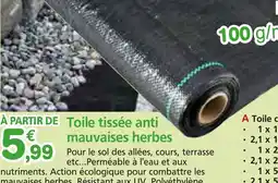 Provence Outillage Toile tissée anti mauvaises herbes offre